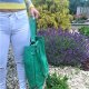 Duża skórzana damska torba - worek na zakupy