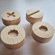 Gałki do mebli z drewna, drewniane śrubki, wzór 8