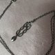 Silver 925 celtycki symbol nieskończoności w miłości - srebrny wisior z łańcuszkiem