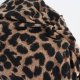 cienka czapka BEANIE handmade leopard print