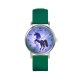 Zegarek mały - Jednorożec - silikonowy, zielony