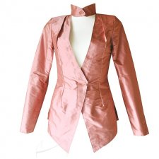 Feminine Charm-silk jacket