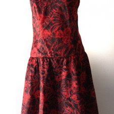 sukienka wzór red&black