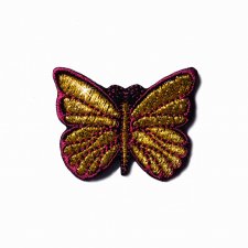 Naszywka Gold Butterfly in Ruby