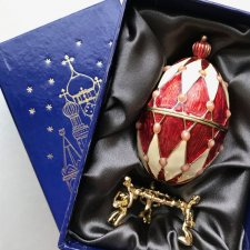 Jajo w emalii w typie Fabergé ❀ڿڰۣ❀ Biżuteria dla domu