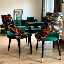 krzesła tapicerowane z otworem loft industrial