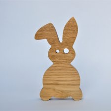 Drewniany króliczek 15cm, ozdoby wielkanocne z drewna