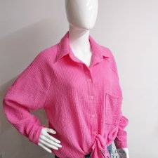 Koszula damska muślinowa różowa