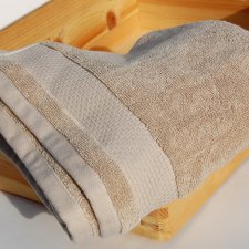 Ręcznik beżowy Nora, Kronborg, bawełna, 50 x 100 cm